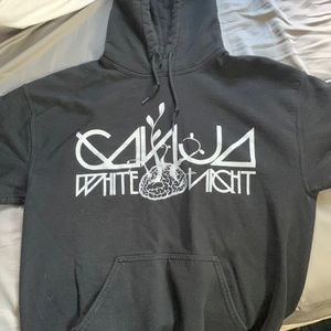 Black ganja white night hoodie